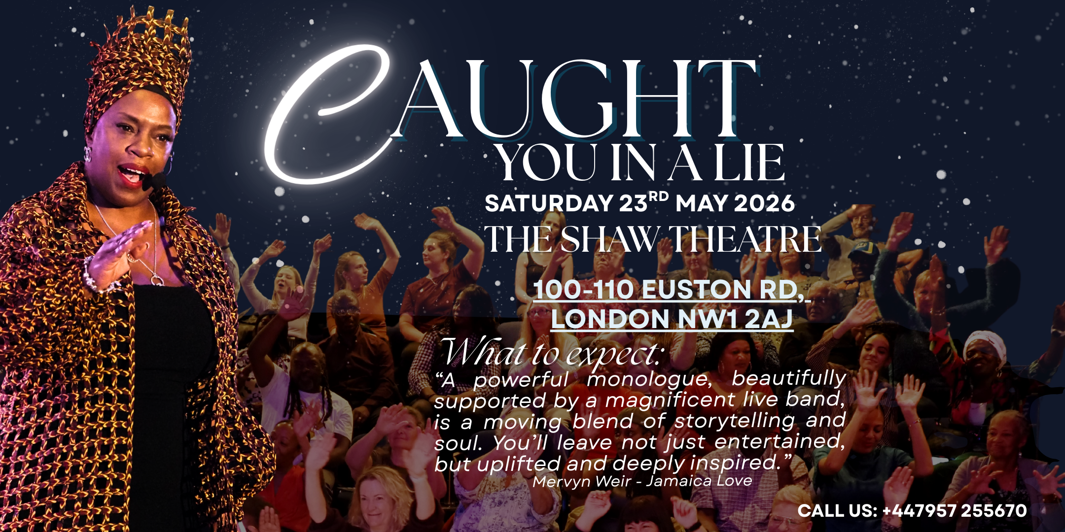 Caught You In A Lie, the image shows the crowd from the previous shows and Yvonne singing